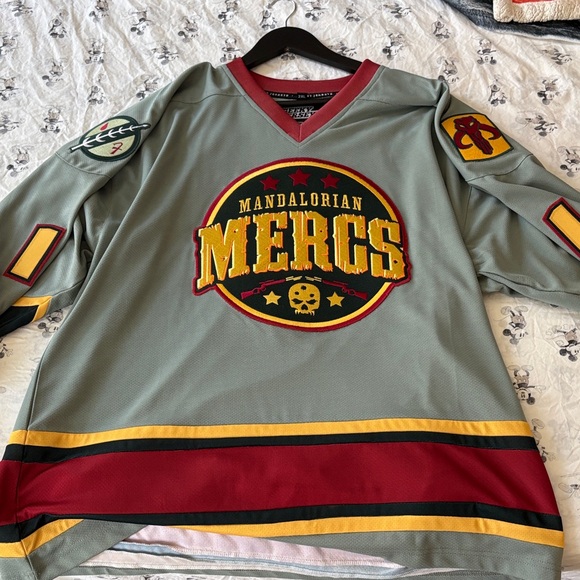 geeky jerseys Other - Mandalorian Mercs Gray and Yellow Jersey